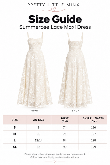 Elowen Ivory Lace Maxi Dress