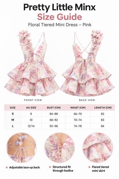 Floral Serenade Mini Dress Pink