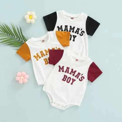 Mamas Boy Chocolate Romper