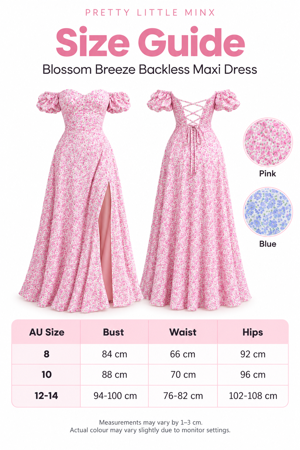 Meadow Sky Backless Maxi Dress Pink