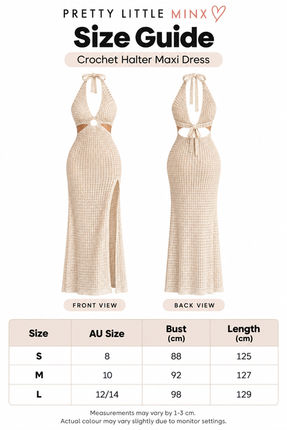 Sand Dune Crochet Maxi Dress