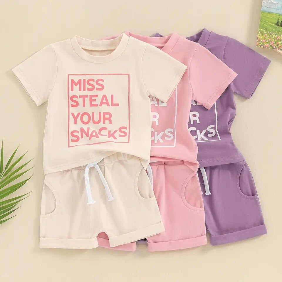 Miss Steal Snacks Set Pink
