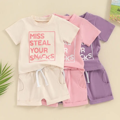 Miss Steal Snacks Set Pink