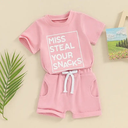 Miss Steal Snacks Set Pink