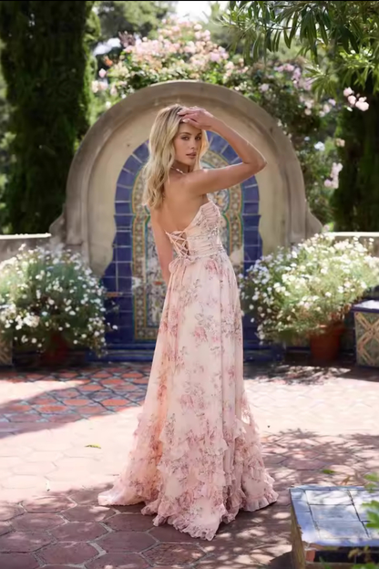 Seraphina Floral Ruffle Maxi Dress