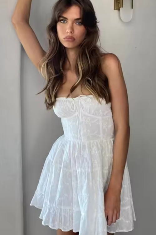 Enchanted Lace Corset Mini Dress