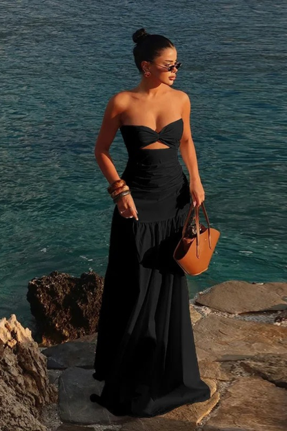 Riviera Dream Strapless Maxi Dress