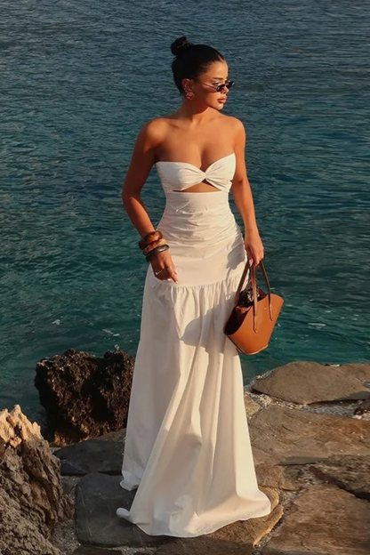 Riviera Dream Strapless Maxi Dress