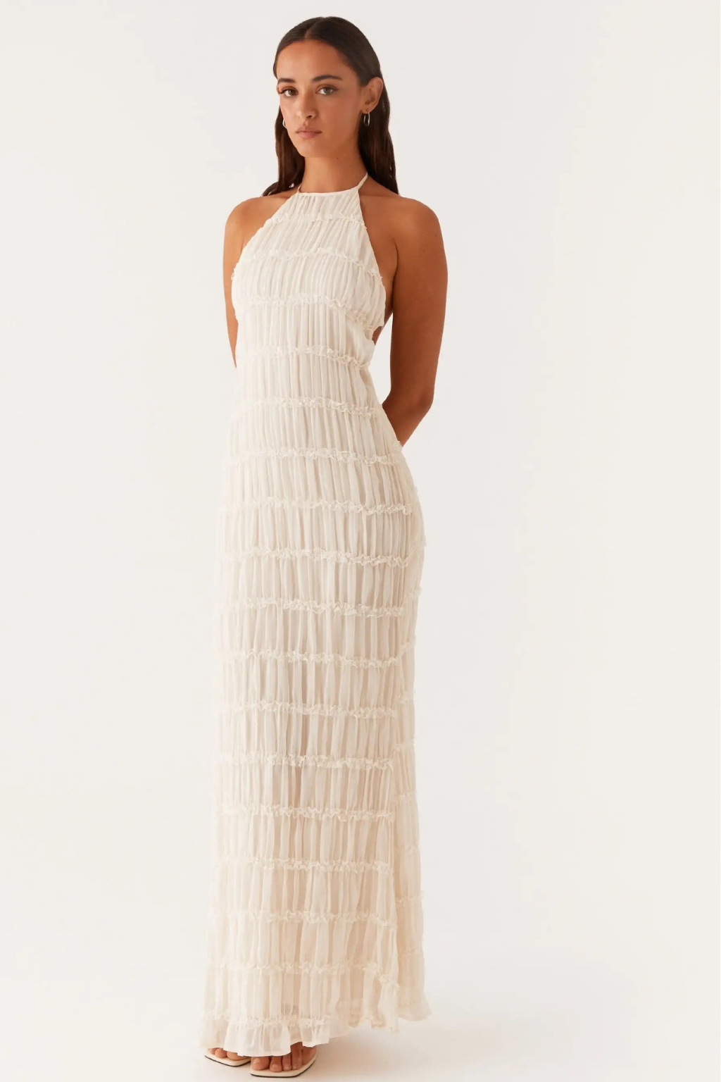 Isla Halter Maxi Dress Black