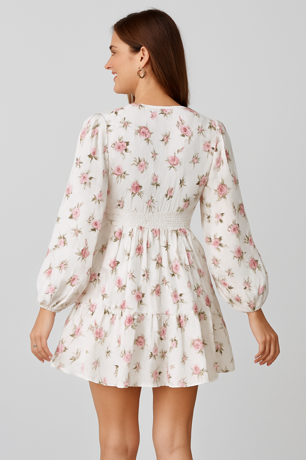 Rosalie Bloom Mini Dress Pink