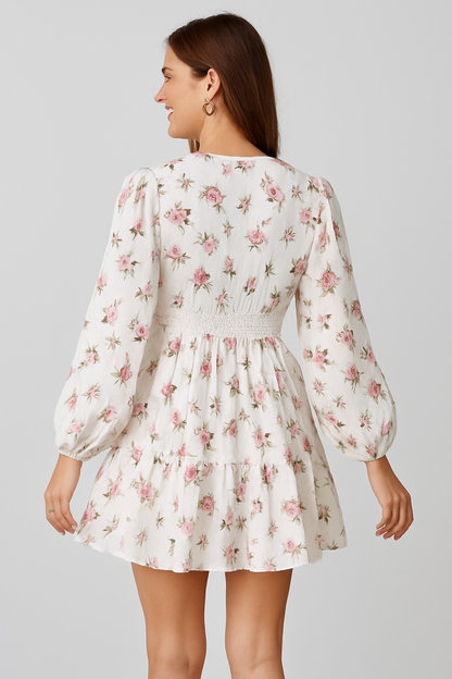 Rosalie Bloom Mini Dress Pink